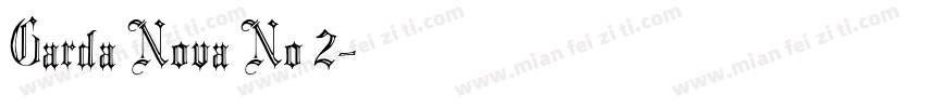 Garda Nova No 2字体转换
